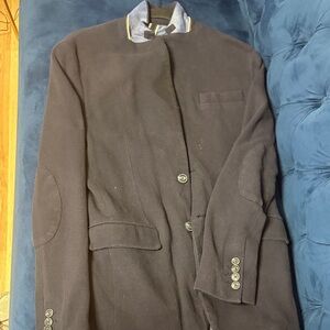 Zara Men's Dark Gray Jacket with Button Details